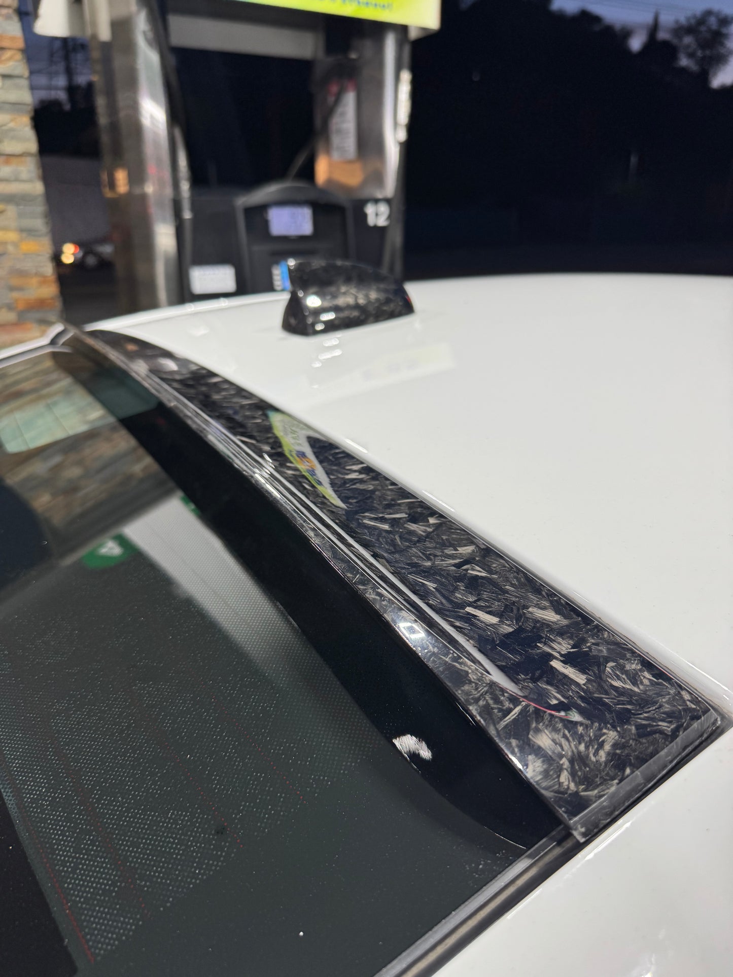 CARBON FIBER REAR WINDOW SPOILER - 2021-2023 DODGE CHARGER