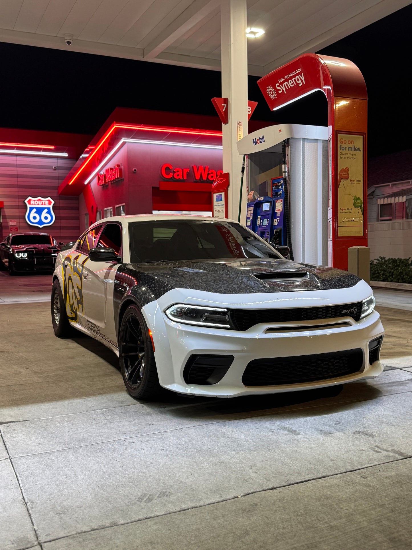 widebody fender + jailbreak style hood with cut out window